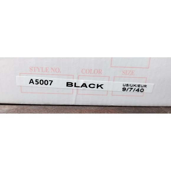 Allegra K Womens Black Faux Leather Platform Chunky Heel Lace Up Oxford Shoes 9 - Picture 6 of 7